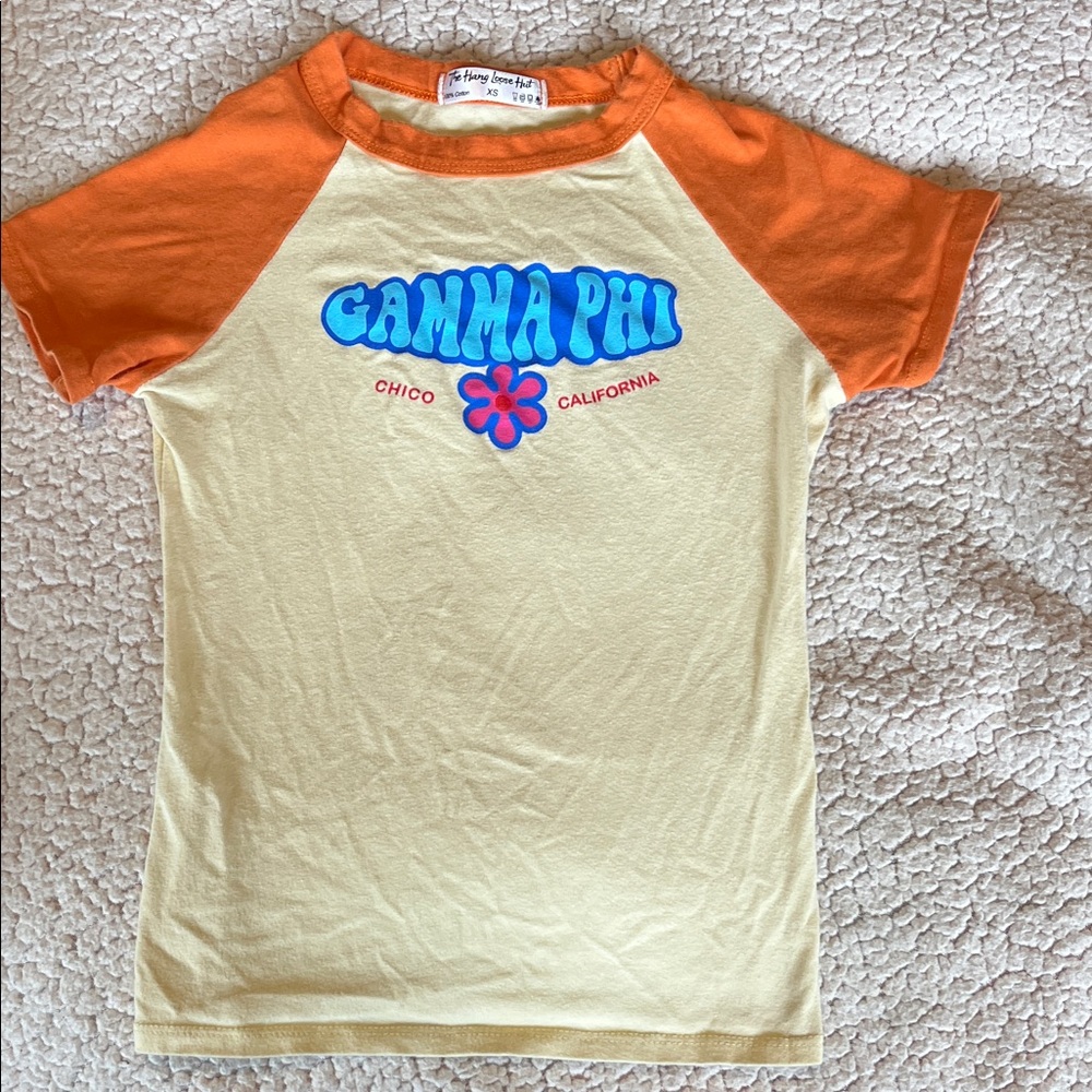 Gamma phi - Orange and Cream baby t-shirt